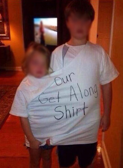 Our Get Along Shirt - Siblings Fighting