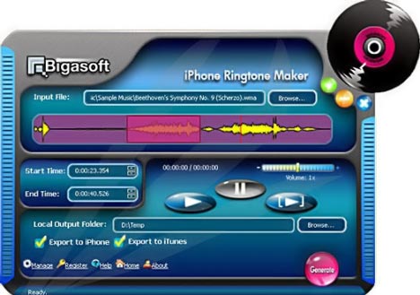 Bigasoft Iphone Ringtone Maker