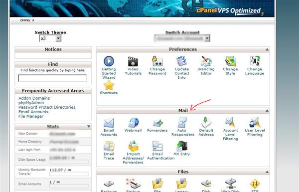 Using Cpanel Email