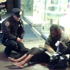 Nypd Larry Deprimo Buys Homeless Man Shoes