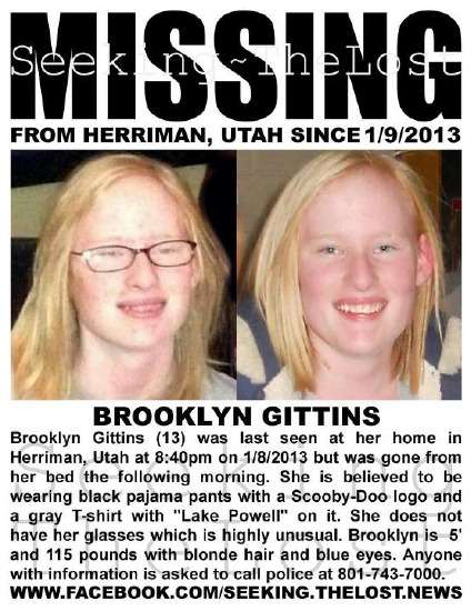 Brooklyn Gittins Missing