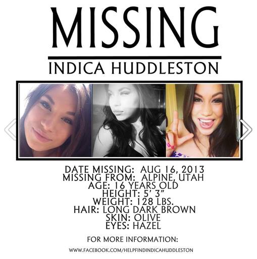 Indica Huddleston Missing