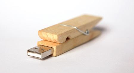 Usb Wooden Clip