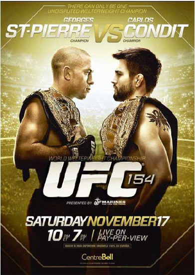 Ufc 154 - Georges St-pierre Vs Carlos Condit