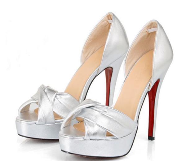 Rate This Silver High Heel Shoe