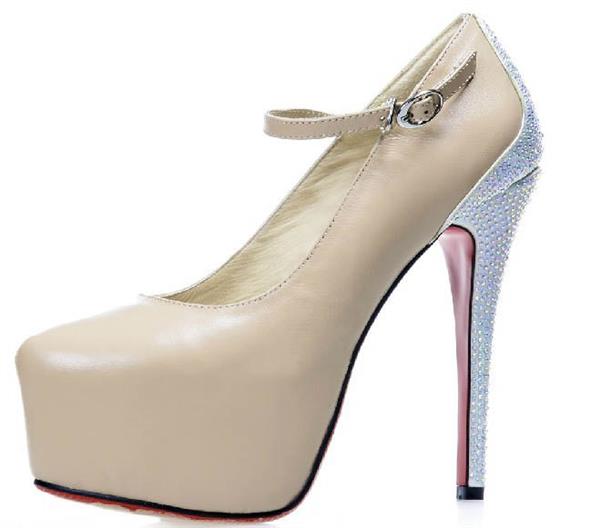 Rate This Two Tone Beige Stiletto Shoe