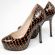   Rate Brown Pattern High Heel Shoe