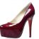 Top  Rate Dark Red High Heel Shoe