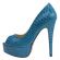 Discuss  Rate Blue Pattern Stiletto Shoe