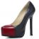   Rate Dark Grey & Red Stiletto Shoe