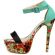   Colorful Flowery High Heel Shoes