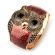 Discuss  Antique Gold Tone Owl Bracelet