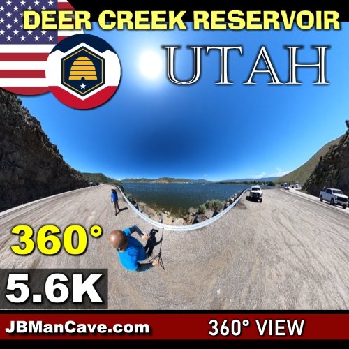 Virtual Reality Look At Deer Creek Reservoir Utah USA