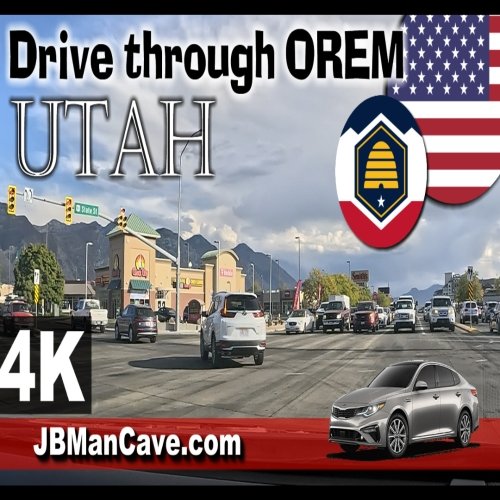 Driving A Kia Optima Around Orem, Utah, USA