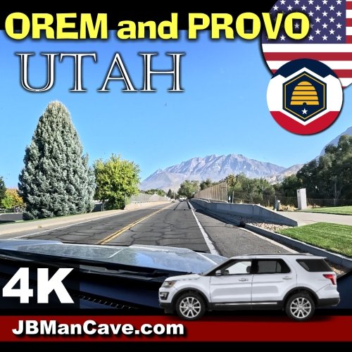 Driving Around Orem And Provo Utah USA