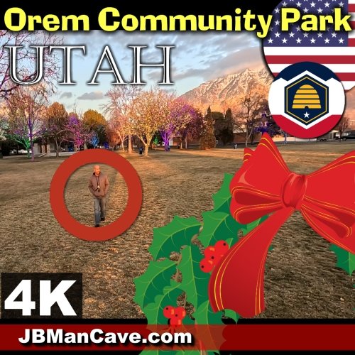 Christmas Lights At The Orem Community Park Utah